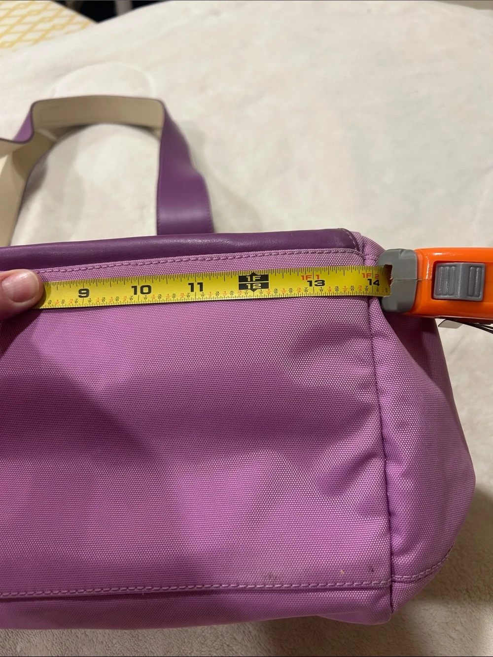 TUMI Lavender Purple Shoulder Baby Diaper Bag - Picture 12 of 14